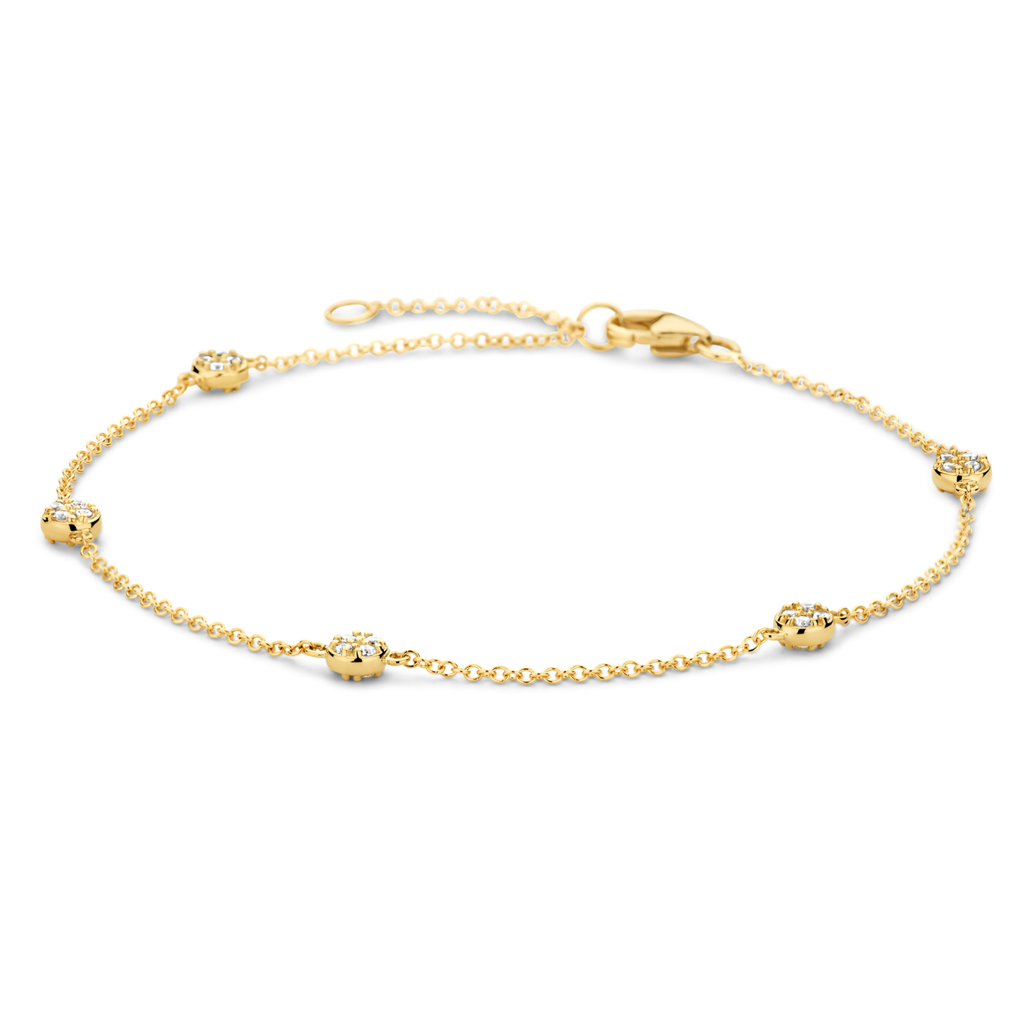 Blush Jewels Armband aus 14 karätigem Gelbgold