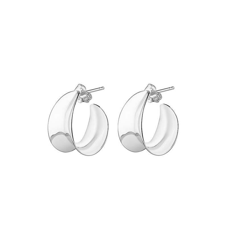 Wave Small Hoops