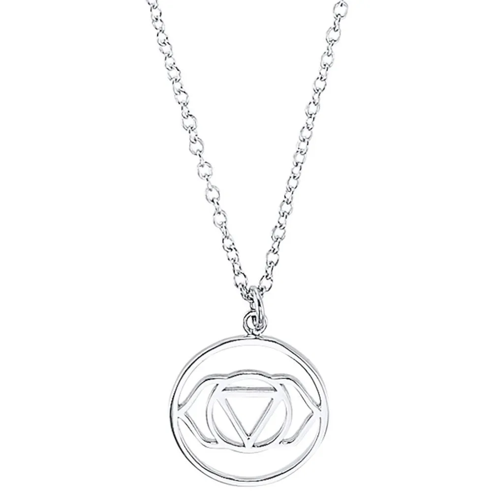 s.Oliver Halskette 925 Silber Anhänger mit Chakra Motiv 45 cm 2034179