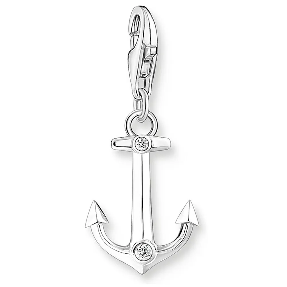 Thomas Sabo Charmista Charm Anhänger Silber 925 Anker mit Zirkonia 2166-051-21