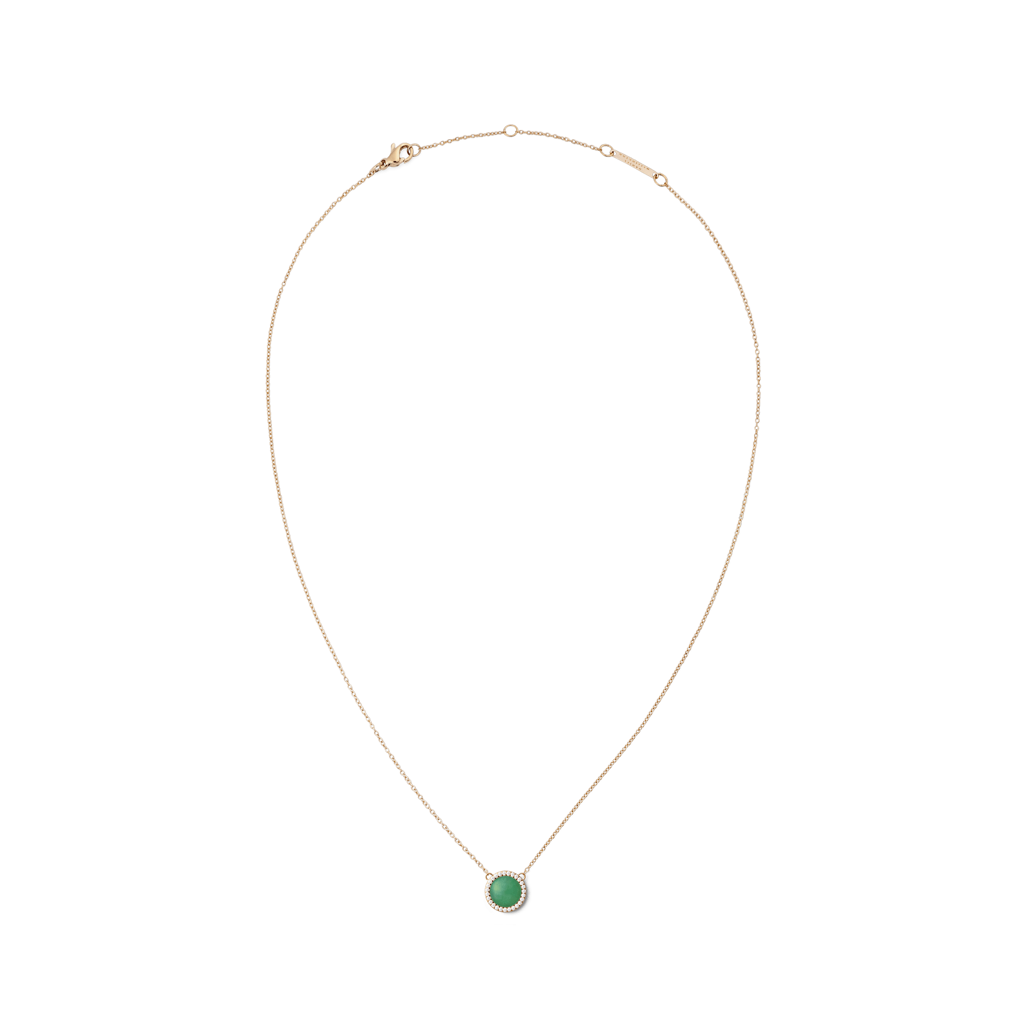 Audrey Necklace Jade Rose Gold